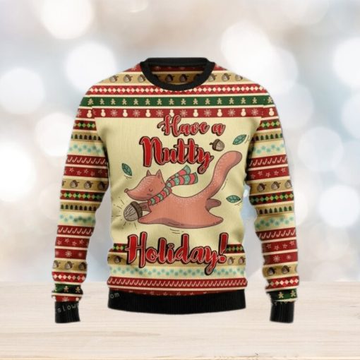 Have A Nutty Holiday Christmas Ugly Sweater Mens