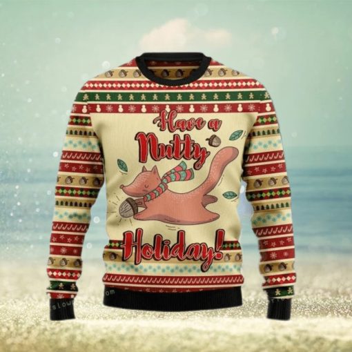 Have A Nutty Holiday Christmas Ugly Sweater Mens