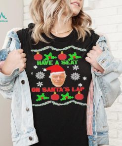 Have a seat on Santa's lap Epstein Christmas shirt