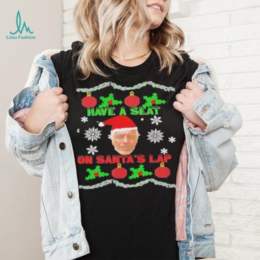 Have a seat on Santa’s lap Epstein Christmas shirt
