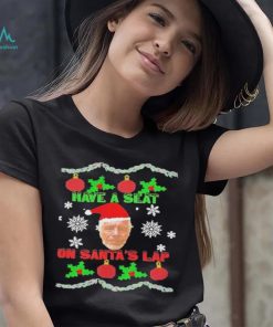 Have a seat on Santa's lap Epstein Christmas shirt