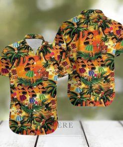 Hawaiian Aloha Shirts Tiki With Tropical Girls Dancing