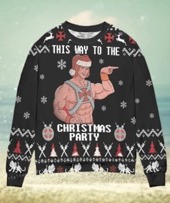 He Man And The Masters This Way To The Christmas Party Christmas Ugly Sweater Party