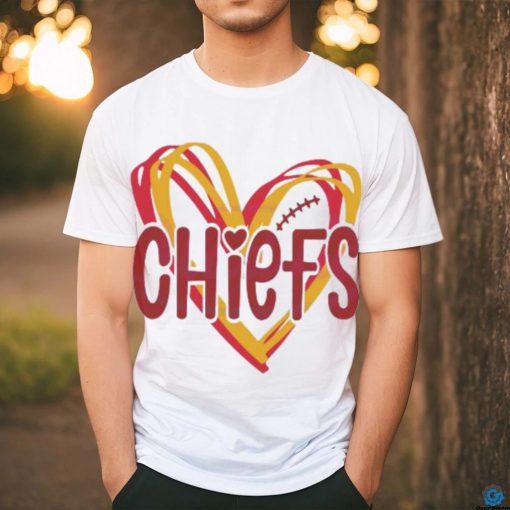 Heart Kansas City Chiefs NFL Football shirt