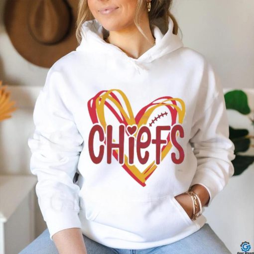 Heart Kansas City Chiefs NFL Football shirt