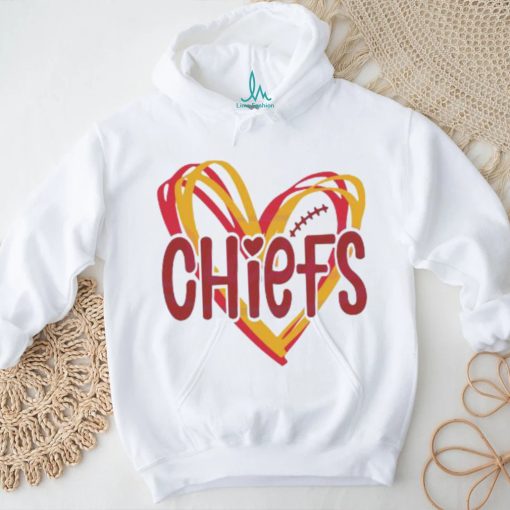 Heart Kansas City Chiefs NFL Football shirt