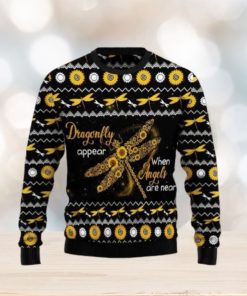 Hilarious Hippie Dragonfly Sunflower Ugly Christmas Sweater