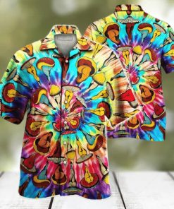 Hippie Tie Dye Mushroom Pattern Hawaiian Shirt