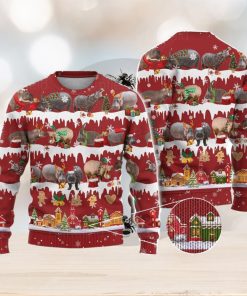 Hippo Ugly Christmas Sweater Men And Women Christmas Gift Sweater