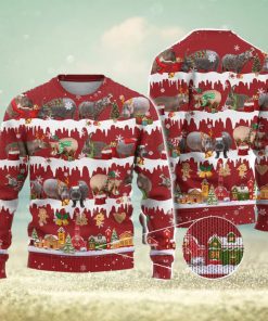 Hippo Ugly Christmas Sweater Men And Women Christmas Gift Sweater