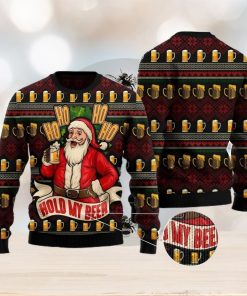 Ho Ho Hold My Beer Christmas Gift Ugly Christmas Sweater Xmas Holiday