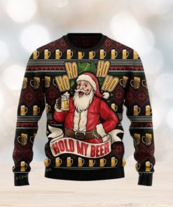 Ho Ho Hold My Beer Christmas Ugly Sweater Party