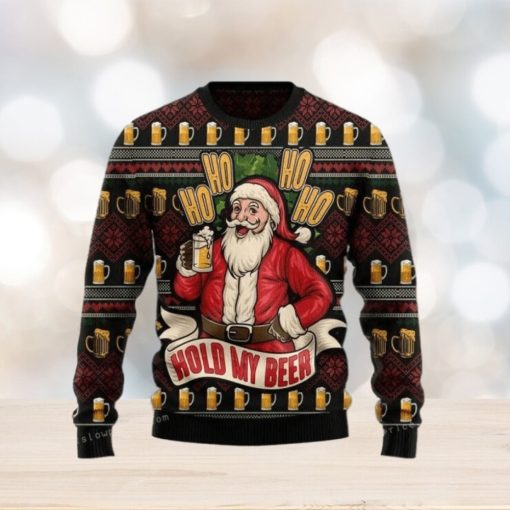 Ho Ho Hold My Beer Christmas Ugly Sweater Party