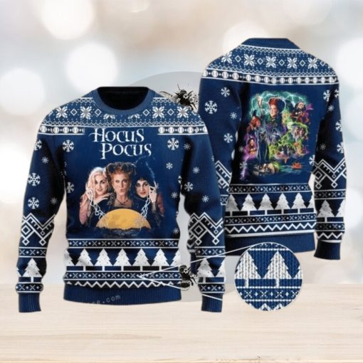 Hocus Pocus Sisters Witch Ugly Sweater Party