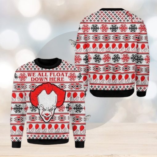 Horror Clown It Ugly Christmas Sweater