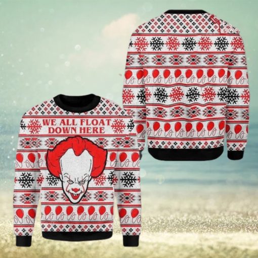 Horror Clown It Ugly Christmas Sweater