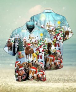 Horse Loves Christmas Very Happy Limited Hawaiian Shirt