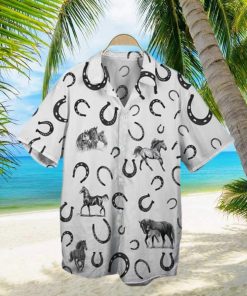 Horse Pattern Animal Farm Horse Hawaiian Shirt