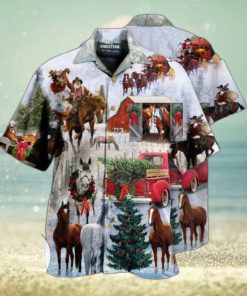 Horses Want Merry Christmas Limited Hawaiian Shirt