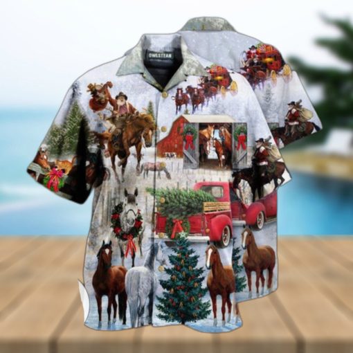 Horses Want Merry Christmas Limited Hawaiian Shirt