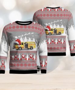 Horseshoe Lake, Arkansas, Horseshoe Lake Fire Dept. Christmas Ugly Sweater 3D Gift For Men And Women