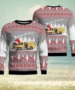 Horseshoe Lake, Arkansas, Horseshoe Lake Fire Dept. Christmas Ugly Sweater 3D Gift For Men And Women