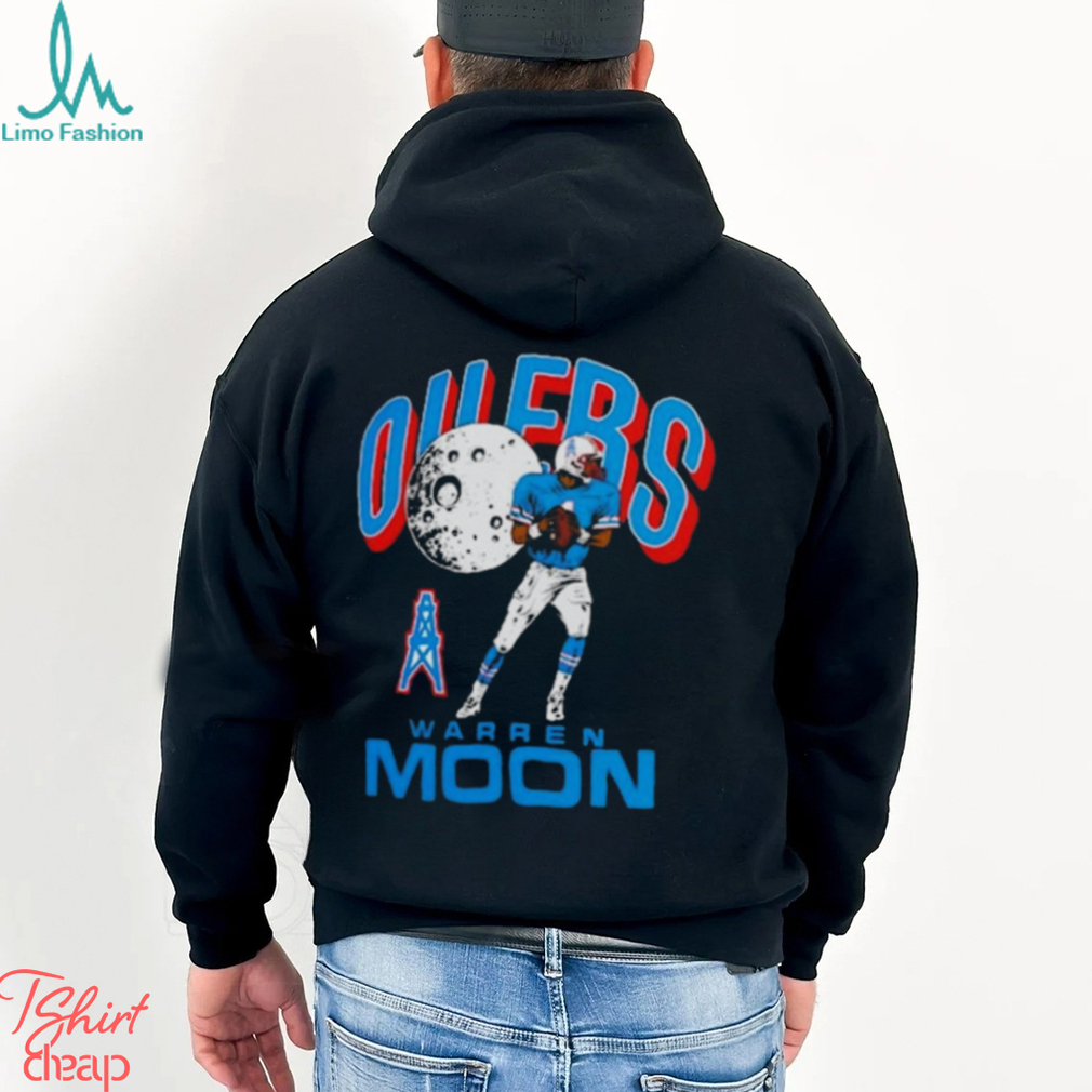 Houston Oilers Warren Moon Homage Retired Player Caricature Tri-blend T- shirt,Sweater, Hoodie, And Long Sleeved, Ladies, Tank Top