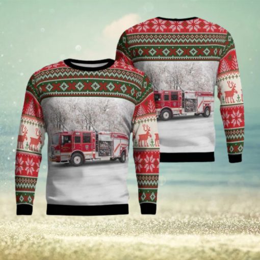 Houston  Texas  Ponderosa Fire Department Christmas Ugly Sweater 3D Gift For Men And Women