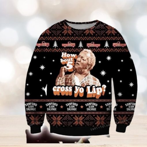 How About 5 Cross Yo Lip Ugly Sweater Party