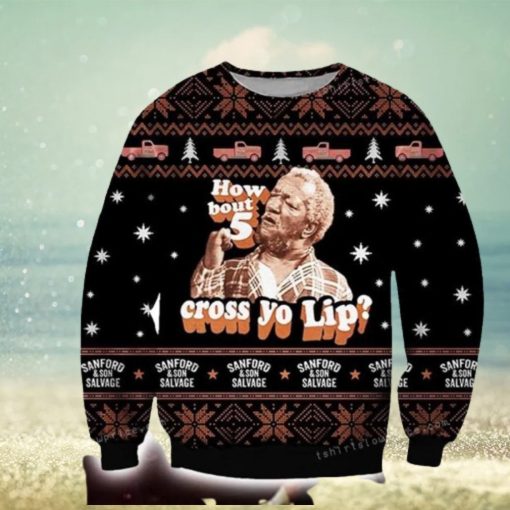 How About 5 Cross Yo Lip Ugly Sweater Party