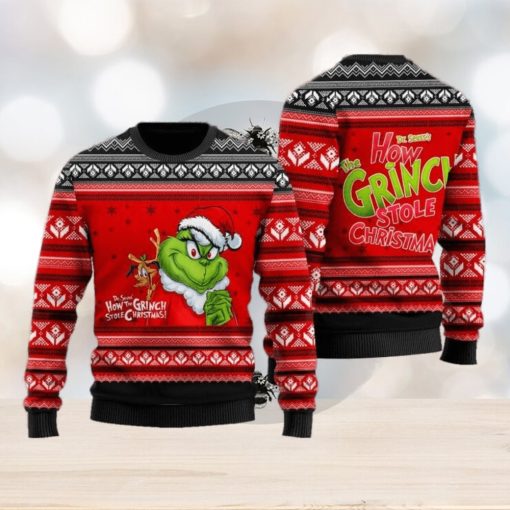 How Grinch Stole Christmas Red Ugly Christmas Sweater