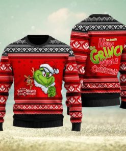 How Grinch Stole Christmas Red Ugly Christmas Sweater