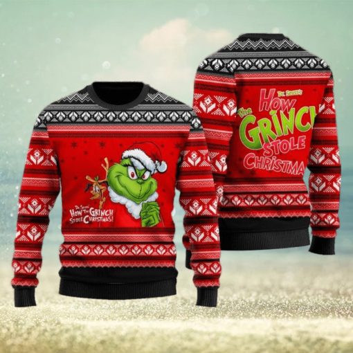 How Grinch Stole Christmas Red Ugly Christmas Sweater