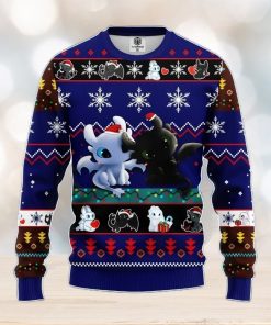 How To Train Your Dragon Toothless Love Ugly Christmas Sweater Blue 1 Amazing Gift Men And Women Christmas Gift