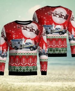 Hughes County Emergency Medical Service Aop V2 Christmas Ugly Sweater 3D