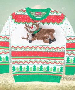 Humping Reindeer Ugly Sweater For Woman