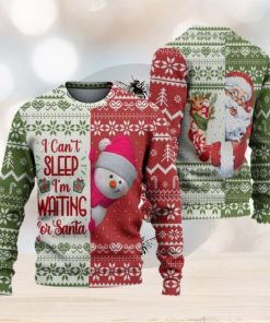 I Can’t Sleep I’m Waiting For Santa Ugly Christmas Sweater Knitted Gift For Men And Women