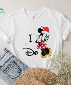 I Do Minnie Mouse Santa Claus Hat Snowflakes Shirts, Disney Christmas T Shirt