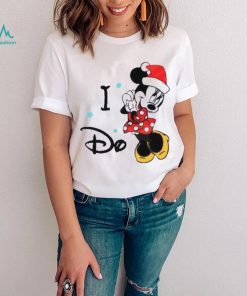 I Do Minnie Mouse Santa Claus Hat Snowflakes Shirts, Disney Christmas T Shirt