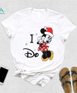 I Do Minnie Mouse Santa Claus Hat Snowflakes Shirts, Disney Christmas T Shirt