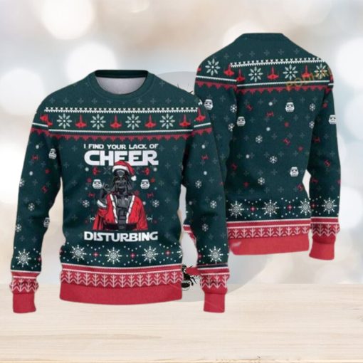 I Find Your Lack Of Cheer Disturbing Sith Darth Vader Christmas Star Wars Funny Ugly Sweater