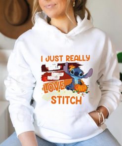 I just really I love Stitch pumpkin funny Halloween shirt