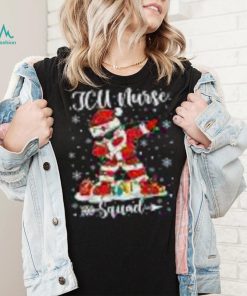 Icu Nurse Squad Nurse Christmas Dabbing Santa Xmas Pajama Shirt