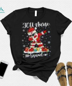 Icu Nurse Squad Nurse Christmas Dabbing Santa Xmas Pajama Shirt