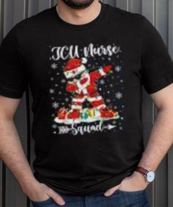 Icu Nurse Squad Nurse Christmas Dabbing Santa Xmas Pajama Shirt