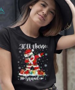 Icu Nurse Squad Nurse Christmas Dabbing Santa Xmas Pajama Shirt