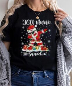 Icu Nurse Squad Nurse Christmas Dabbing Santa Xmas Pajama Shirt