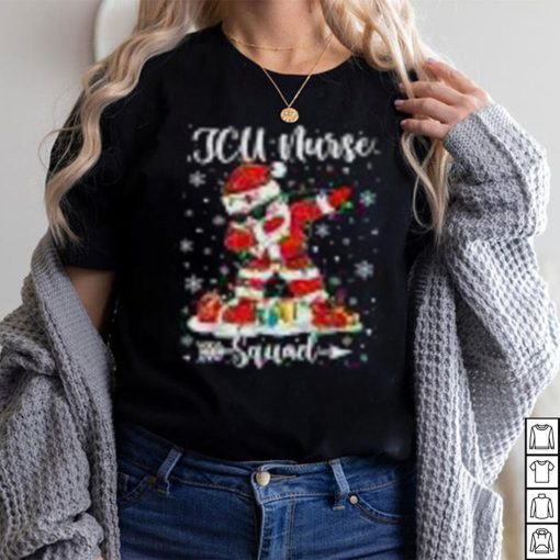 Icu Nurse Squad Nurse Christmas Dabbing Santa Xmas Pajama Shirt