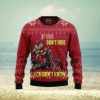 Black Cat Knocked Down Ugly Christmas Sweater 3D Gift Christmas Funny