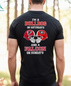 I’m A Bulldogs On Saturdays And A Falcons On Sundays Helmet 2023 T Shirt